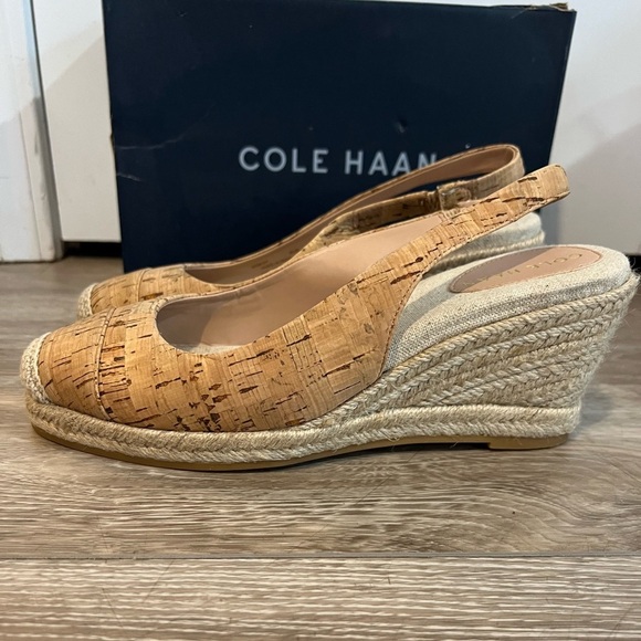 Cole Haan Women's 8.5 Slip On Slingback Espadrille Wedge Pumps Grandfoam - Picture 3 of 9